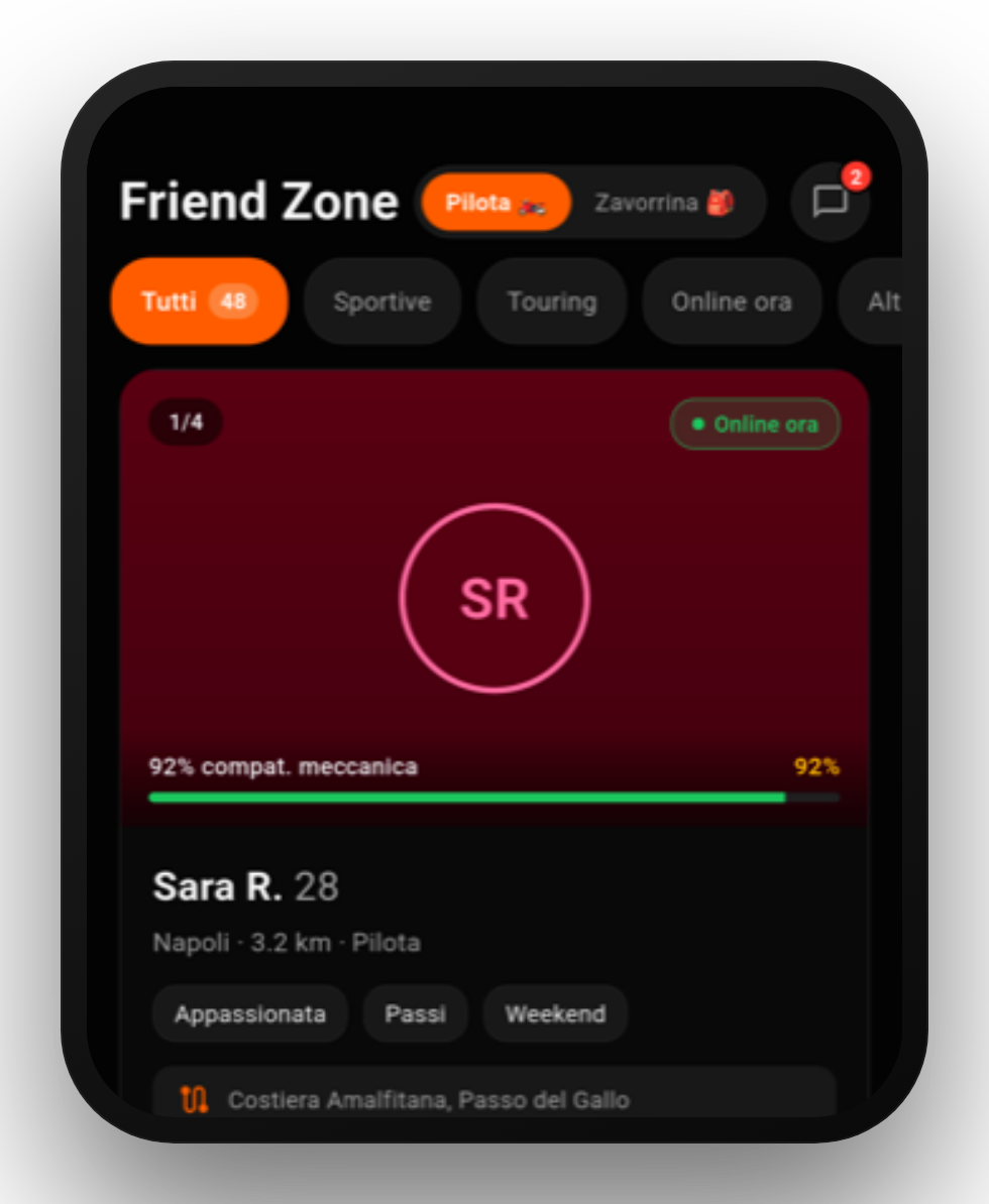 IOBIKER — Trova il tuo compagno di viaggio